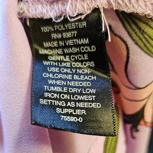 Worthington Floral Sleeveless Blouse Women (L) - Picture 3 of 3